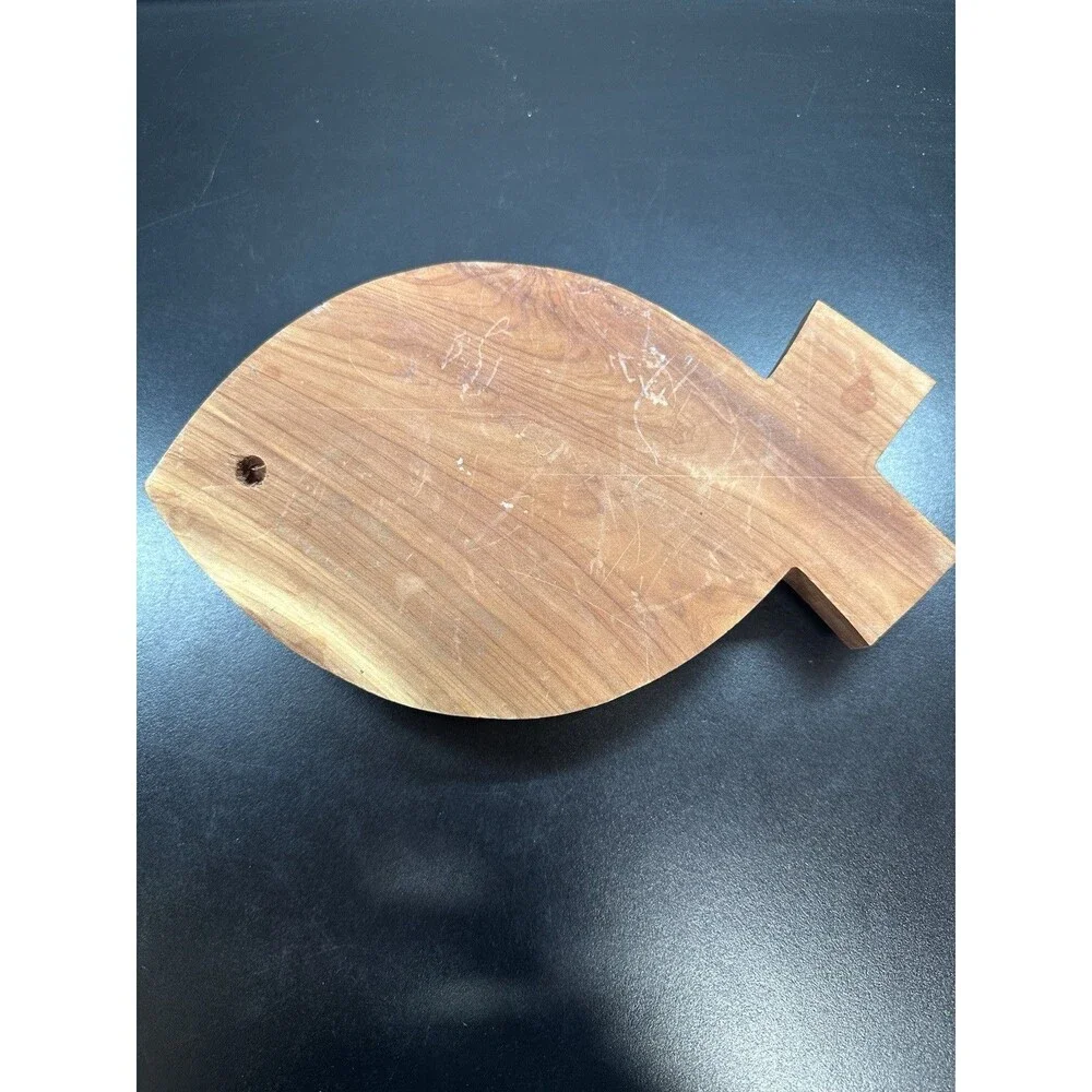 Wood-Resin Cross/ Fish Design  Religious Christian Decor
